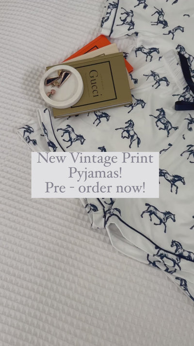 LoLetta | Women's Vintage Horse Print Pyjamas